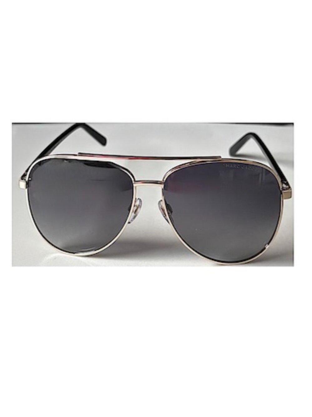 Marc Jacobs Womens Gladiator Sunglasses Grey Gradient Pilot UV Protection NWT